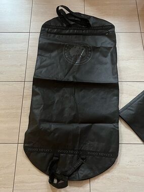 Canada Goose Black Travel Garment Tote with Branded Straps